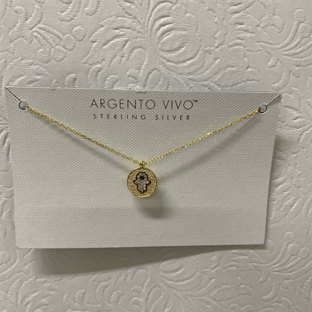 Argento Vivo Hamsa Necklace